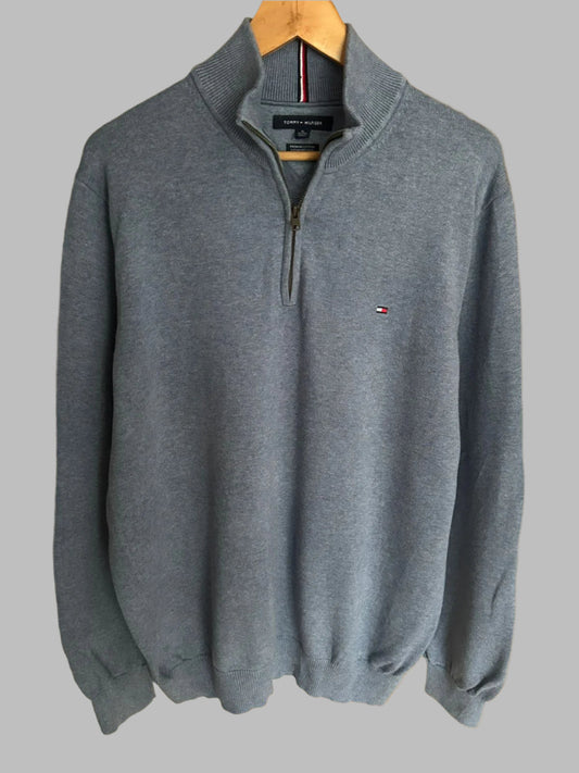 Pull demi zippé TOMMY HILFIGER Taille XL Spot-Chic