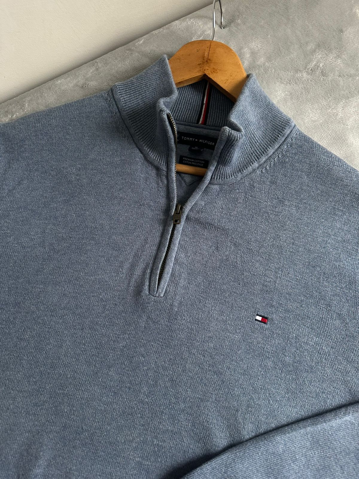 Pull demi zippé TOMMY HILFIGER Taille XL Spot-Chic