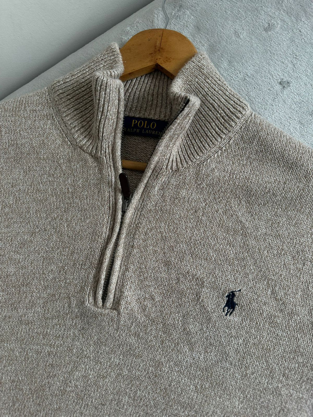 Pull demi zippé RALPH LAUREN Taille M Spot-Chic