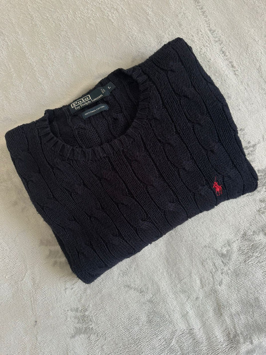 Pull torsadé RALPH LAUREN Taille L Spot-Chic