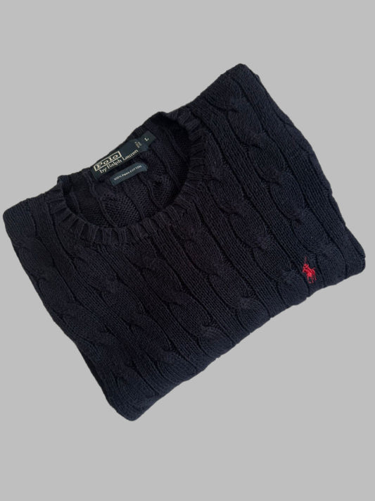 Pull torsadé RALPH LAUREN Taille L Spot-Chic