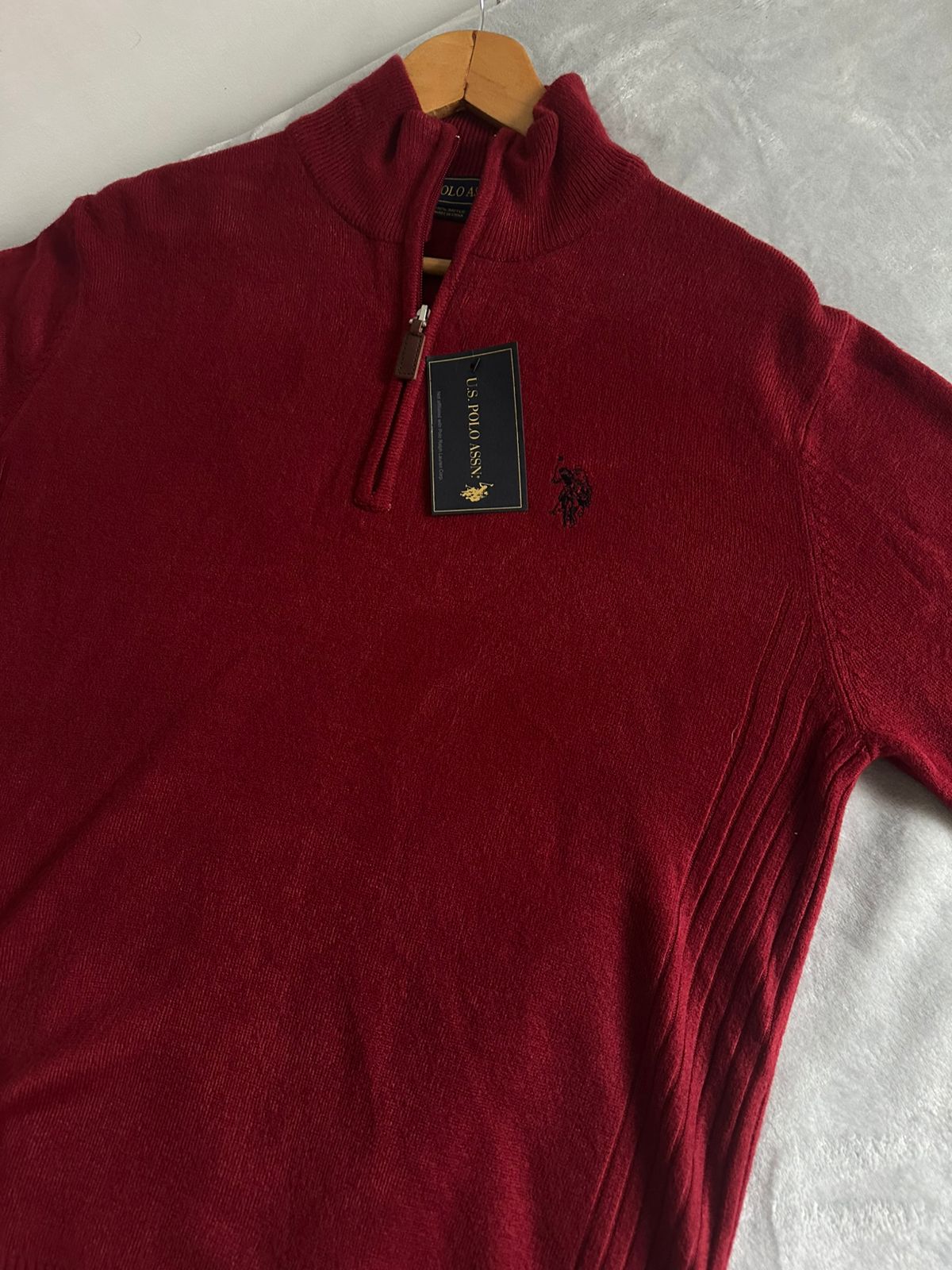 Pull demi zippé US POLO ASSN Taille L Spot-Chic