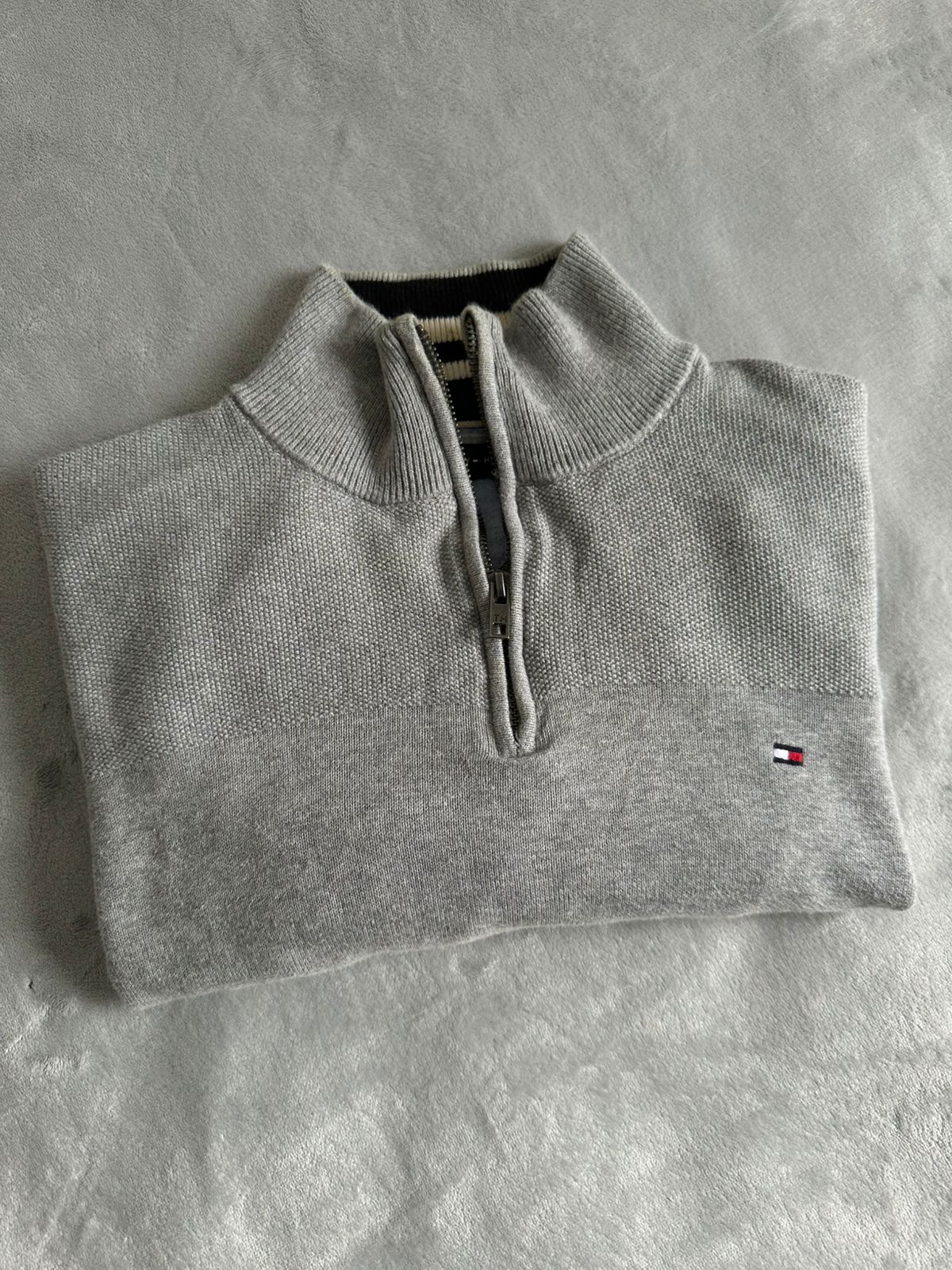 Pull demi zippé TOMMY HILFIGER Taille M Spot-Chic