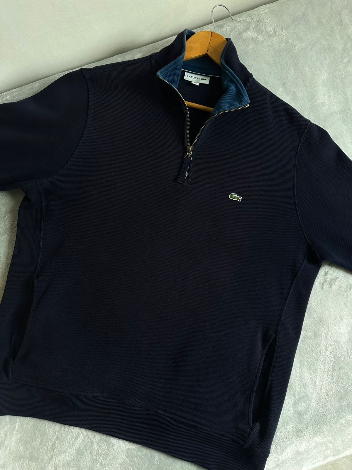 Pull demi zippé LACOSTE Taille XL Spot-Chic