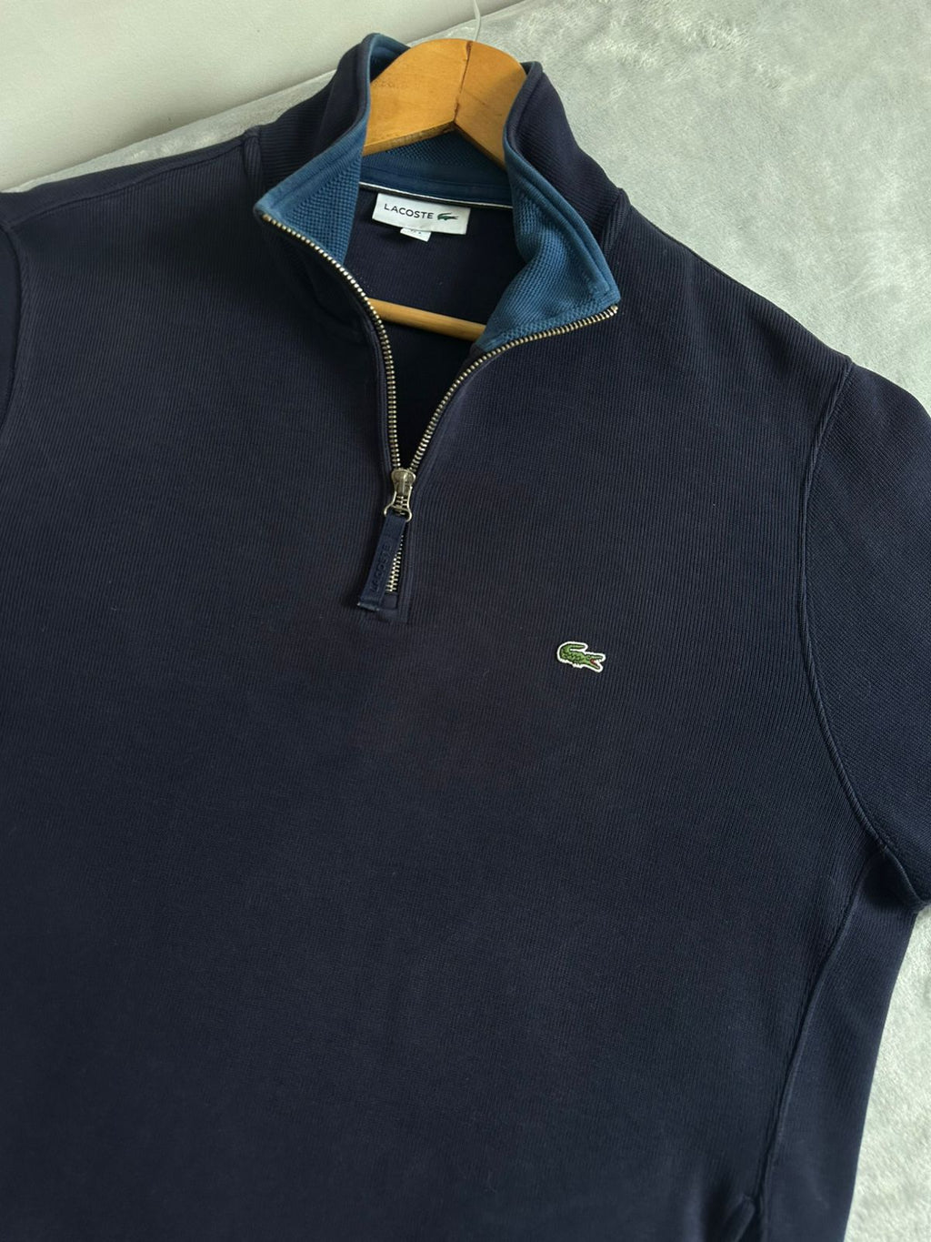 Pull demi zippé LACOSTE Taille XL Spot-Chic