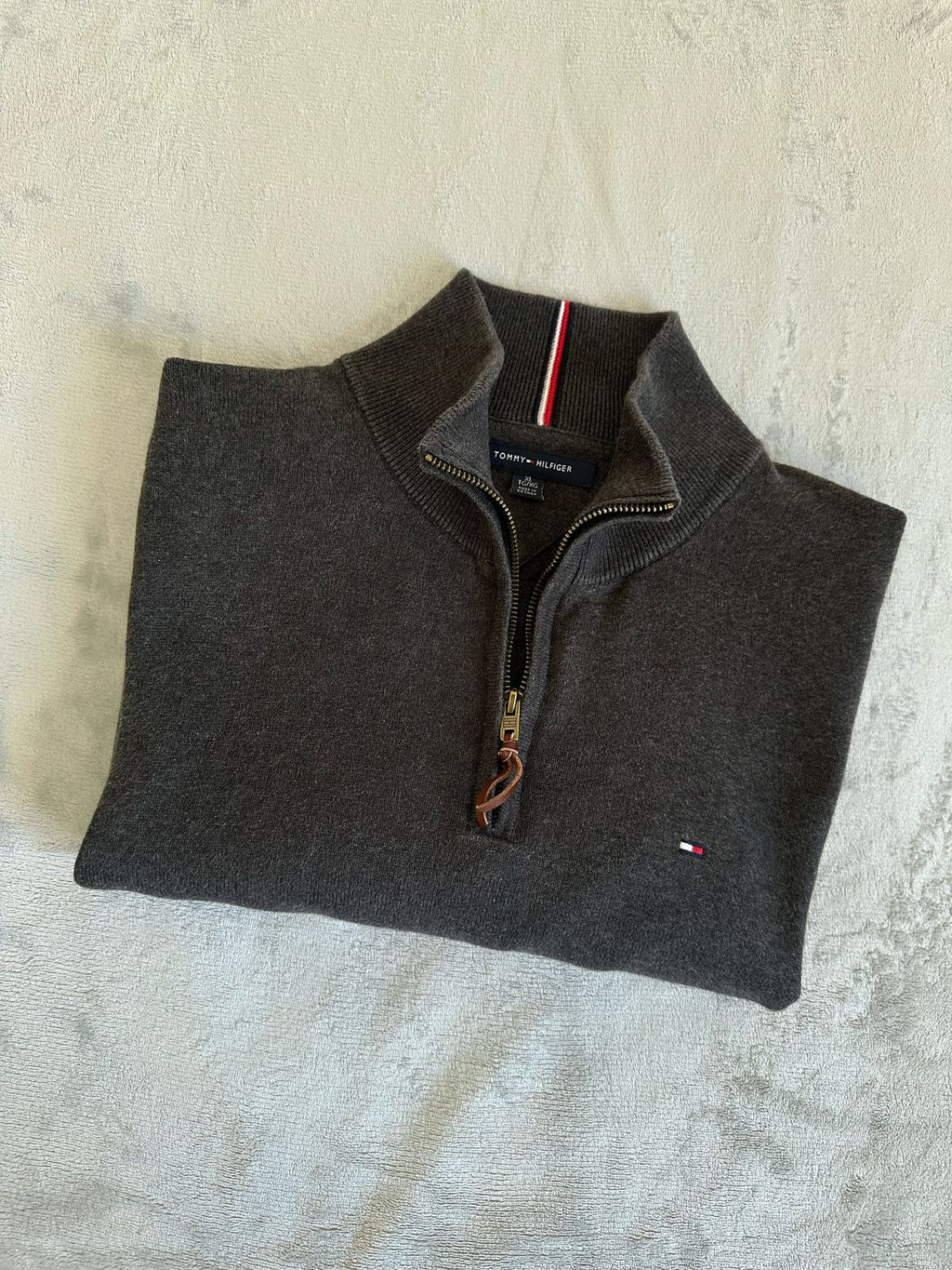 Pull demi zippé TOMMY HILFIGER Taille XL Spot-Chic