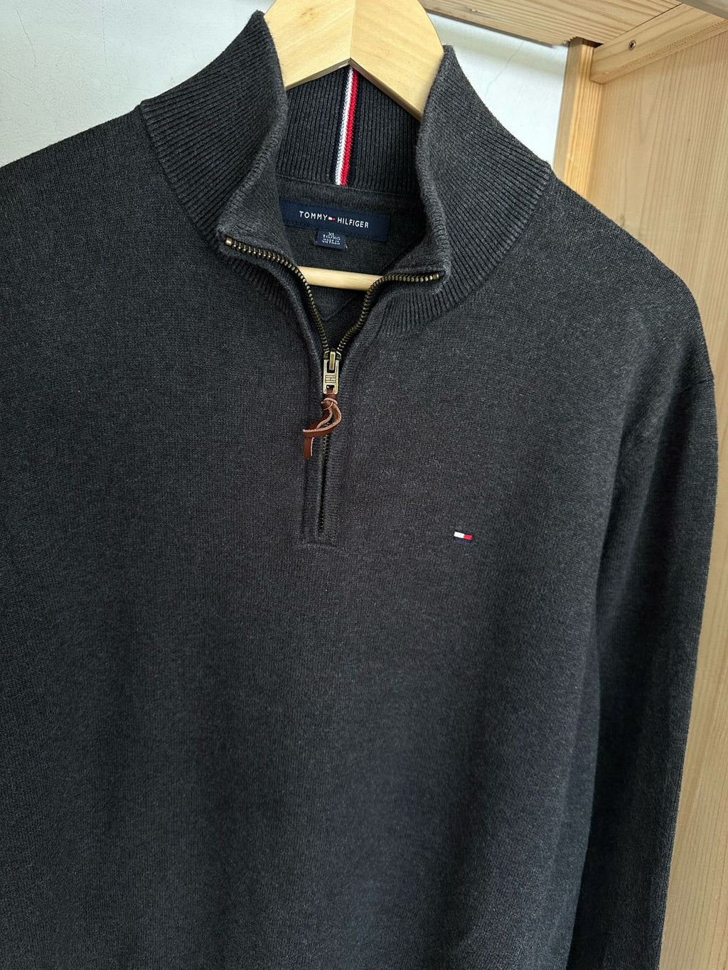 Pull demi zippé TOMMY HILFIGER Taille XL Spot-Chic