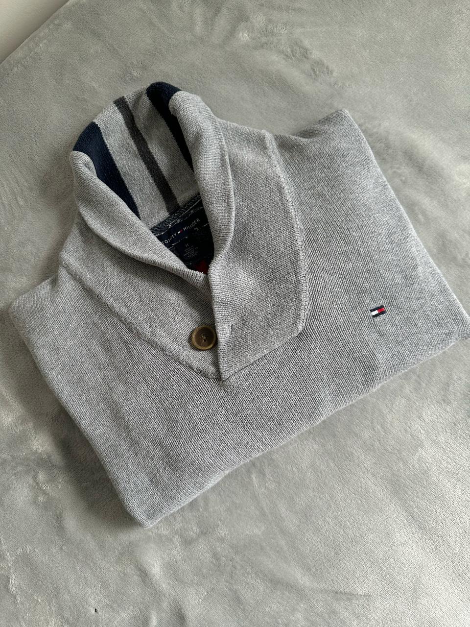 Pull demi boutonné TOMMY HILFIGER Taille M Spot-Chic