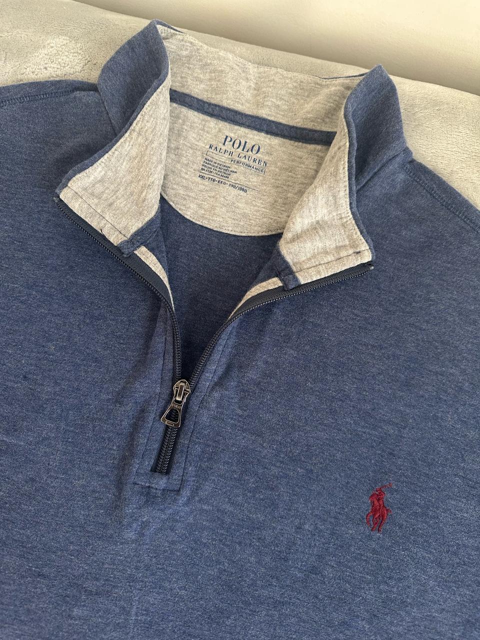 Pull demi zippé RALPH LAUREN Taille XXL Spot-Chic