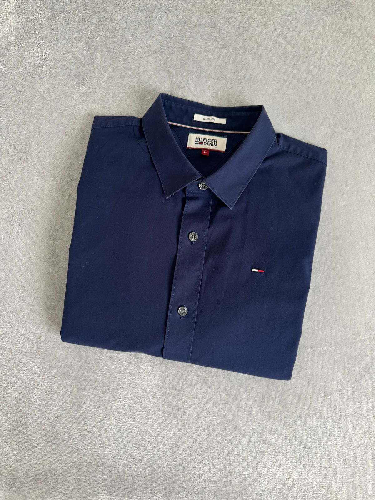 Chemise TOMMY HILFIGER Taille L Slim Fit Spot-Chic