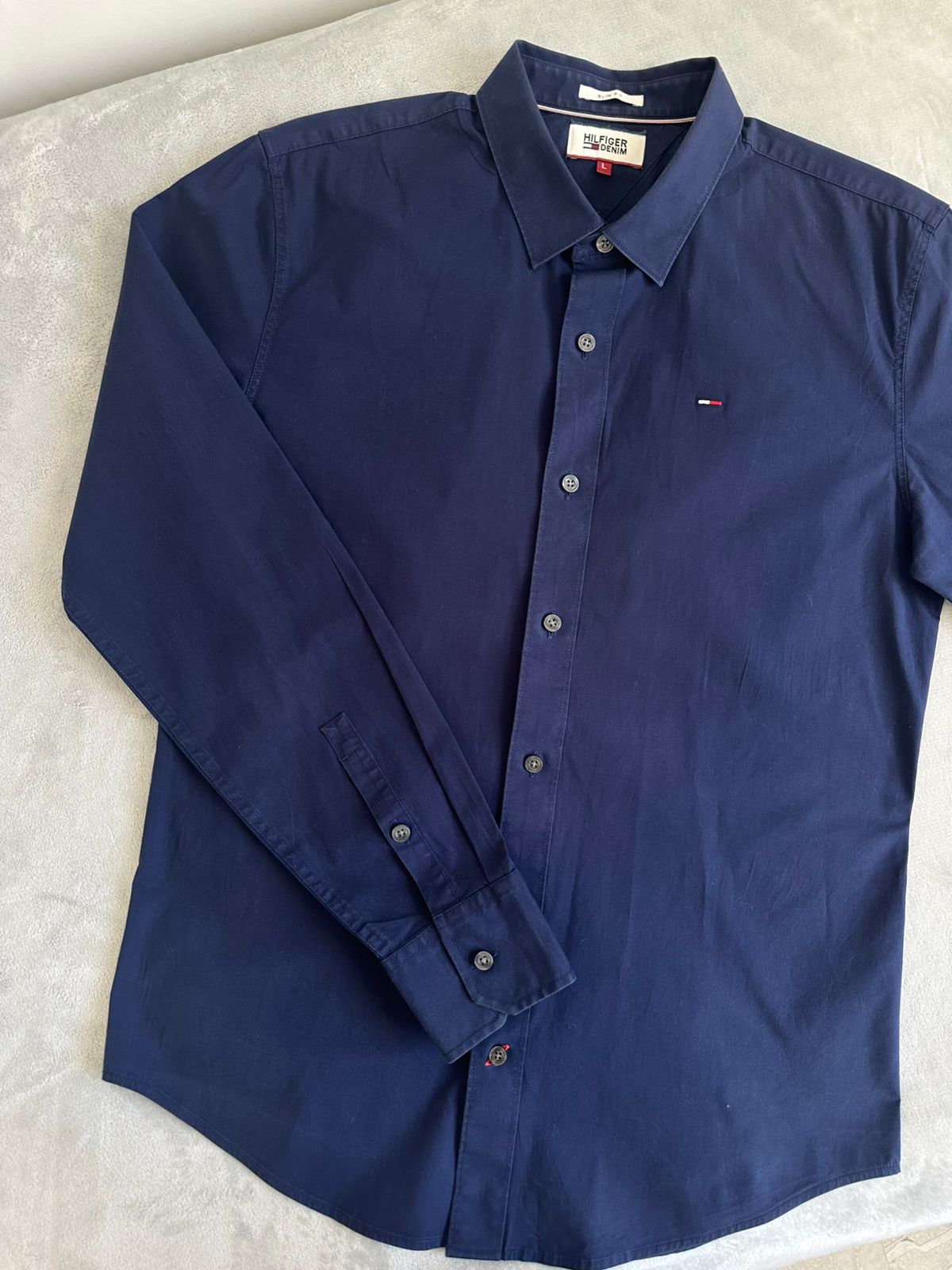 Chemise TOMMY HILFIGER Taille L Slim Fit Spot-Chic