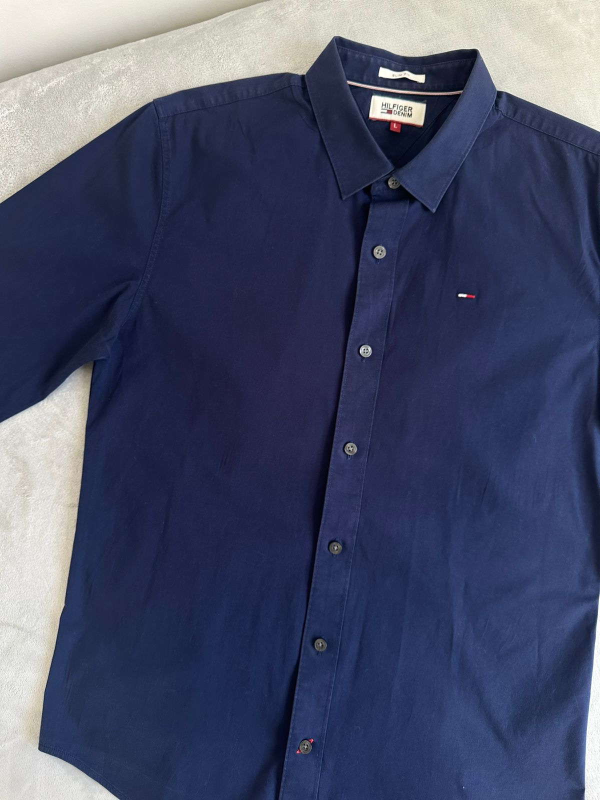 Chemise TOMMY HILFIGER Taille L Slim Fit Spot-Chic