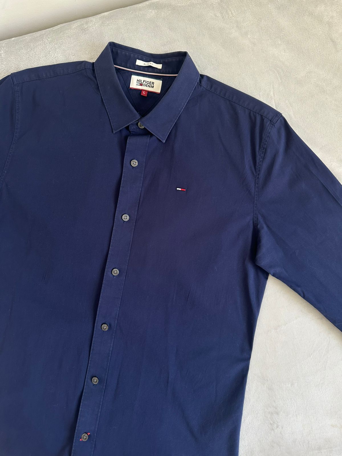Chemise TOMMY HILFIGER Taille L Slim Fit Spot-Chic
