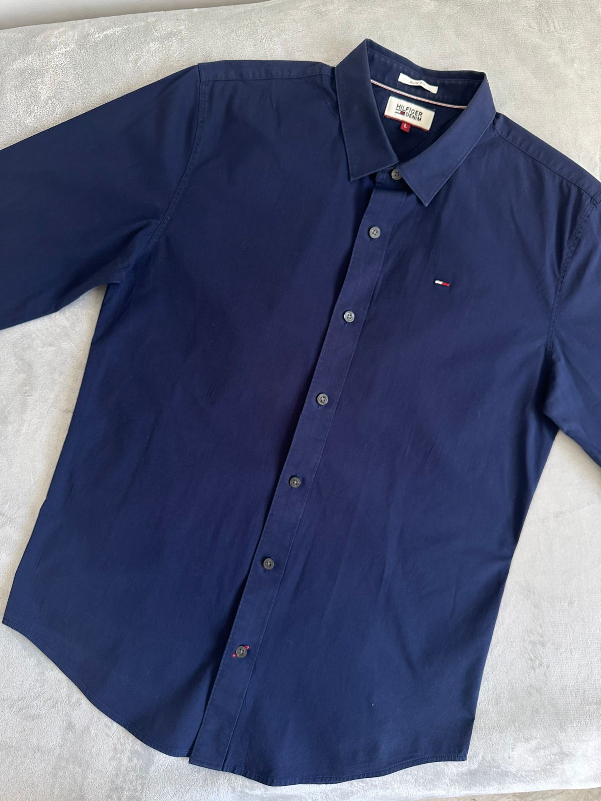 Chemise TOMMY HILFIGER Taille L Slim Fit Spot-Chic