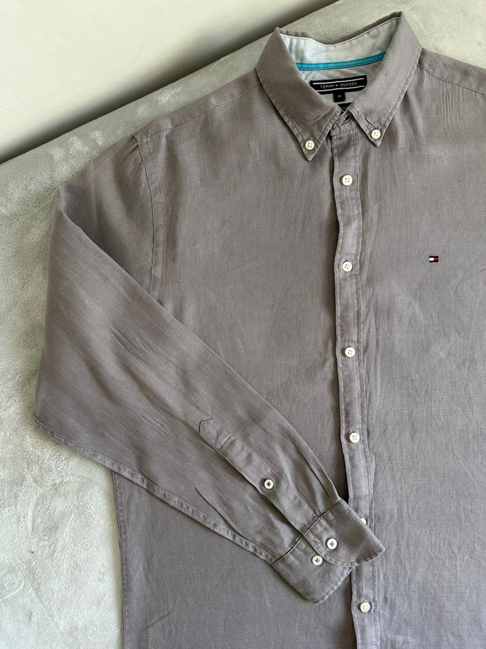 Chemise TOMMY HILFIGER Lin Taille M Spot-Chic