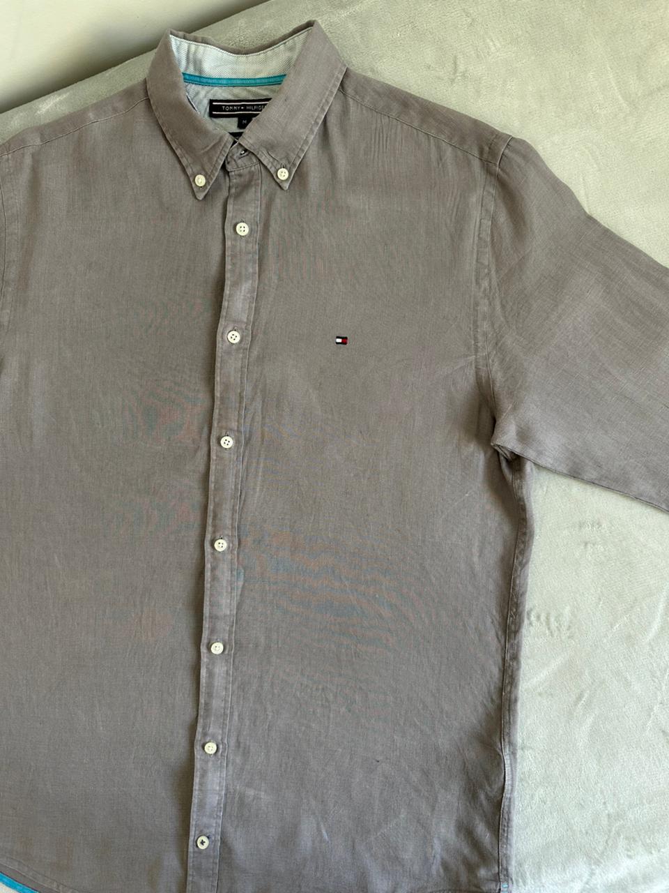 Chemise TOMMY HILFIGER Lin Taille M Spot-Chic