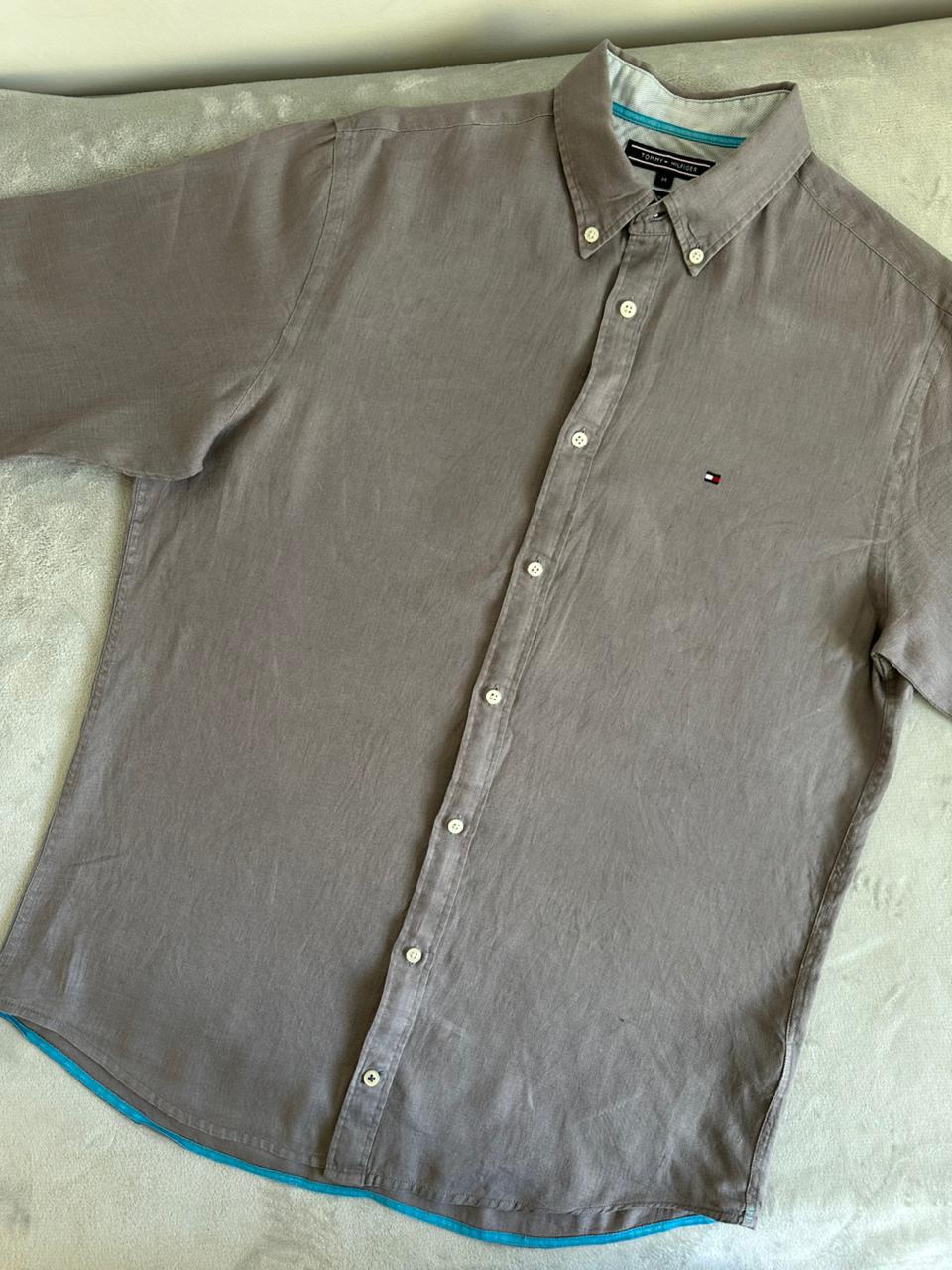 Chemise TOMMY HILFIGER Lin Taille M Spot-Chic