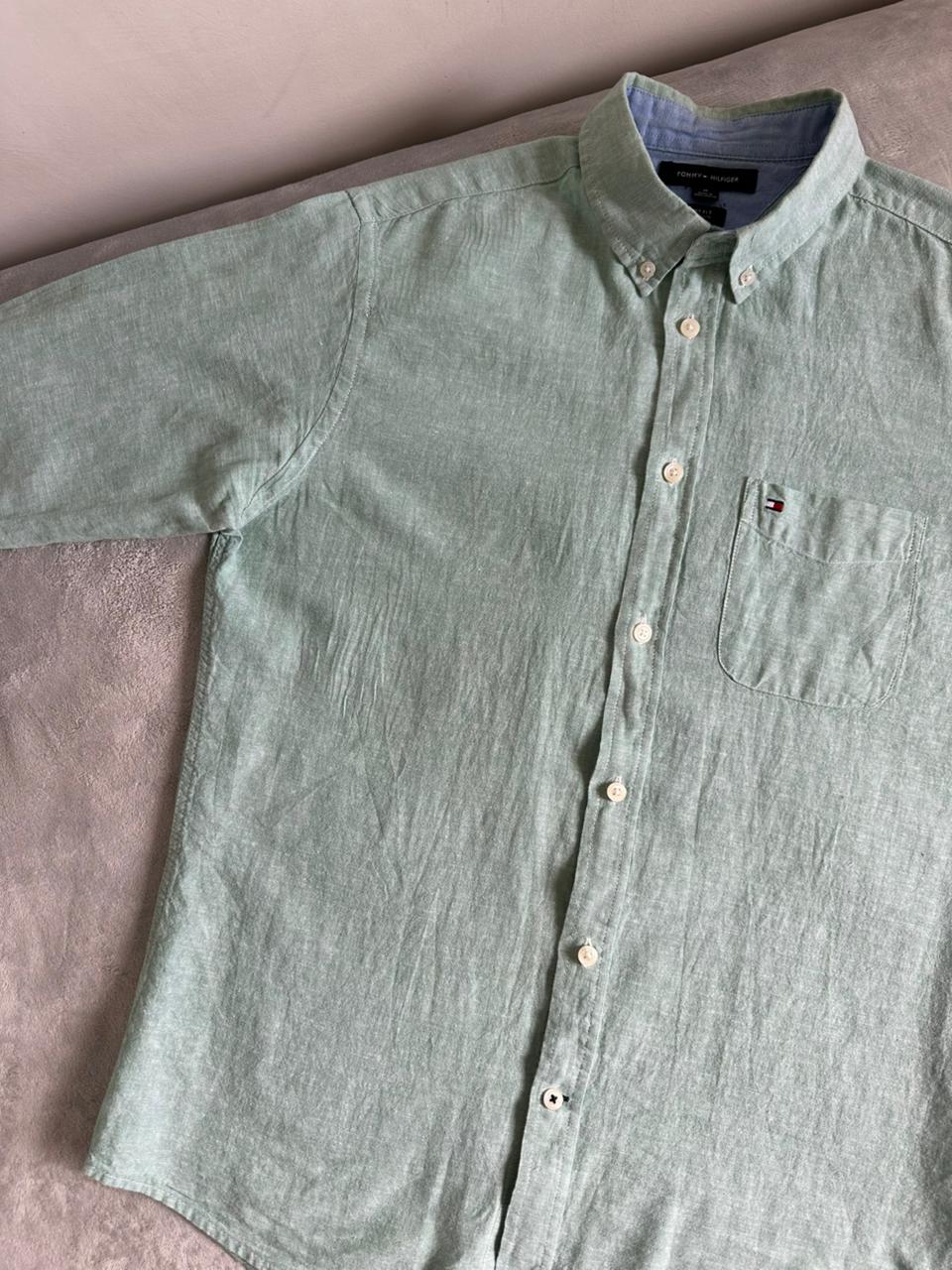 Chemise TOMMY HILFIGER Lin Taille M Spot-Chic