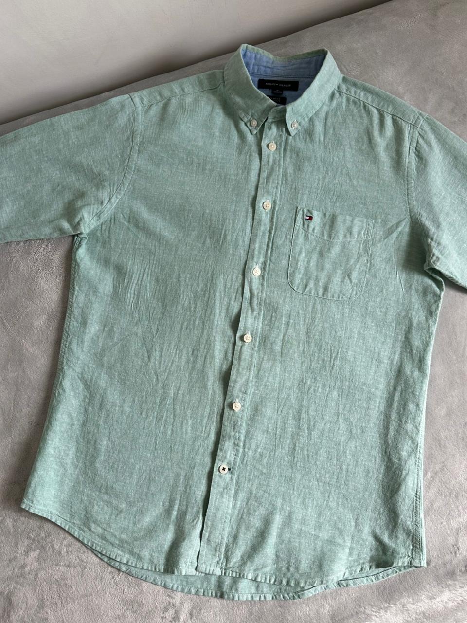 Chemise TOMMY HILFIGER Lin Taille M Spot-Chic