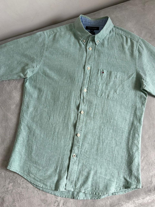 Chemise TOMMY HILFIGER Lin Taille M Spot-Chic