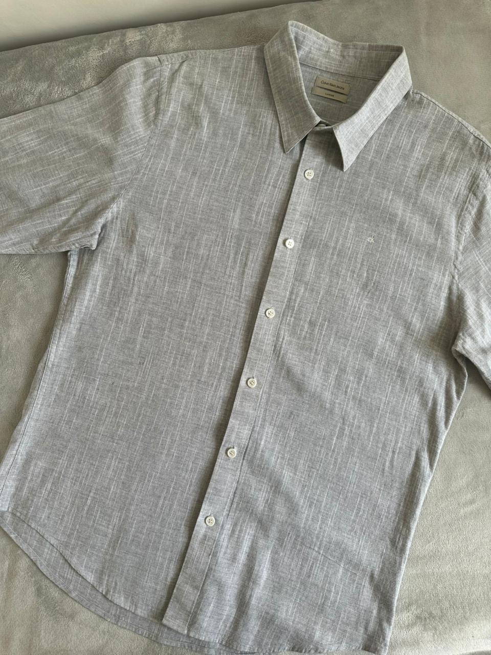 Chemise CALVIN KLEIN Taille L en Lin Spot-Chic