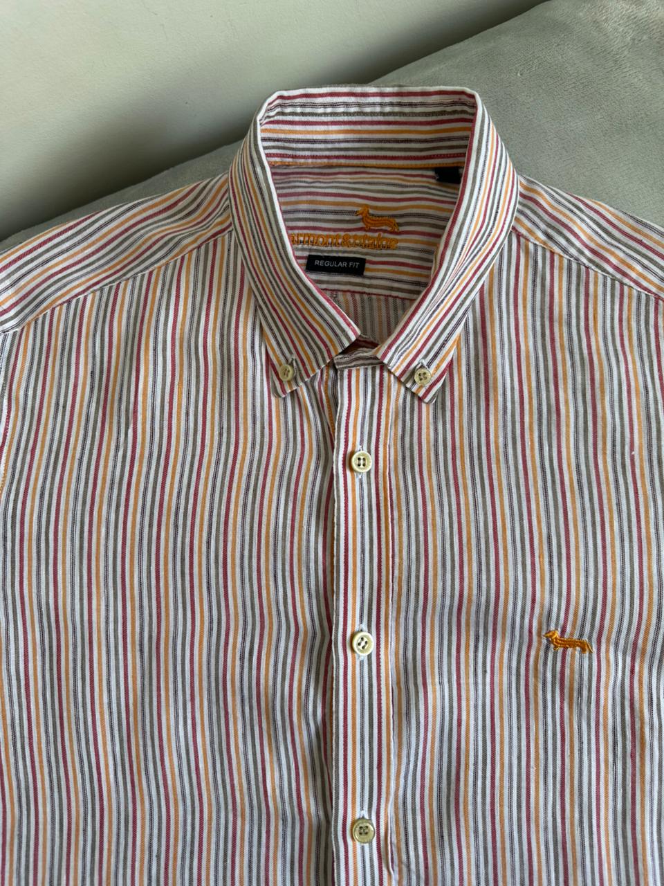 Chemise HARMONT & BLAINE Taille L en Lin Spot-Chic
