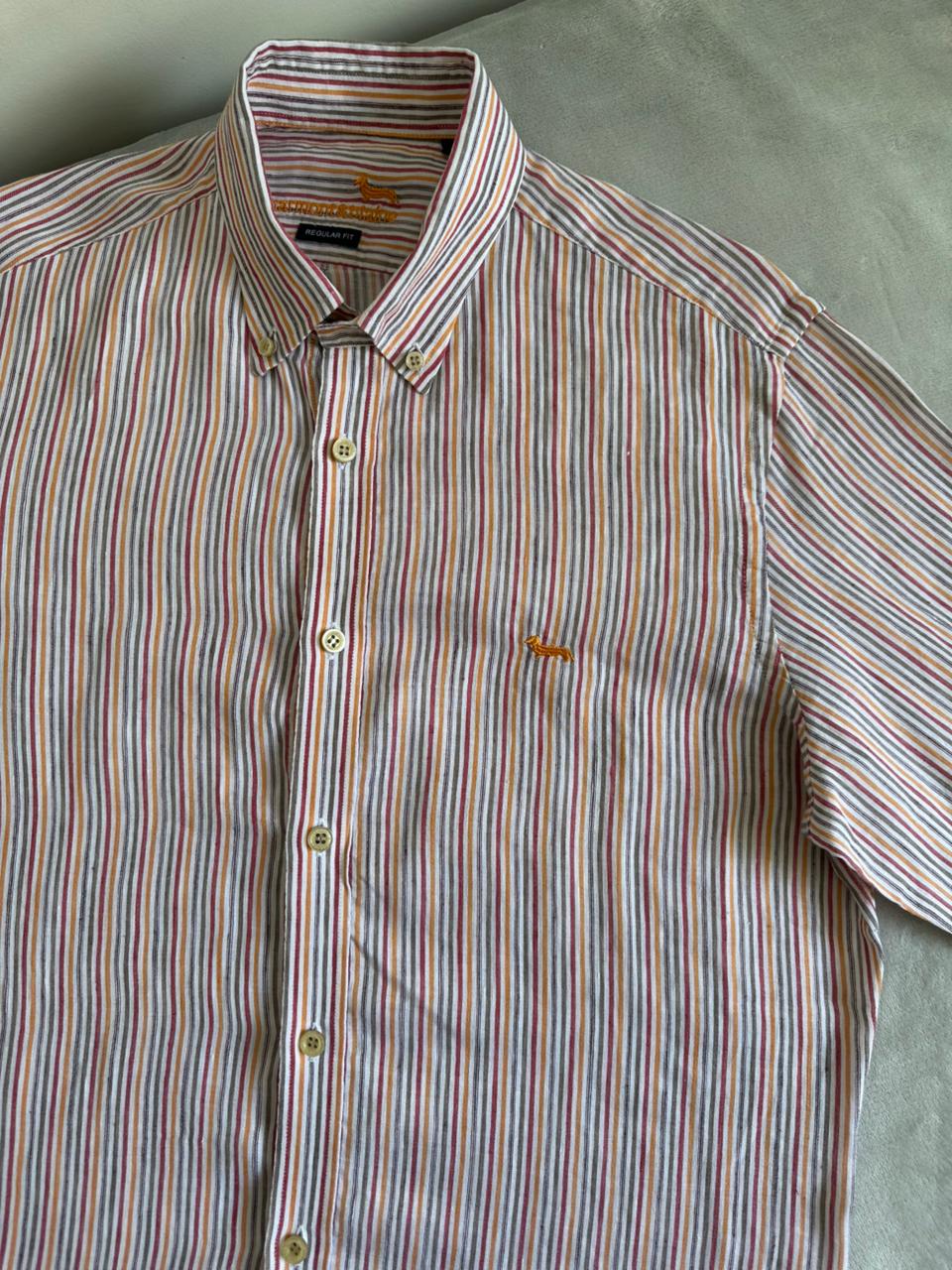 Chemise HARMONT & BLAINE Taille L en Lin Spot-Chic