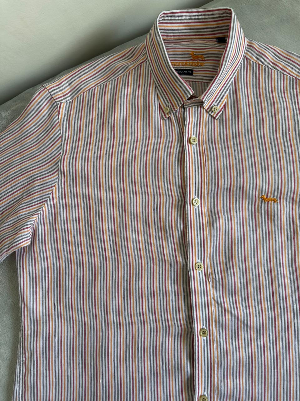 Chemise HARMONT & BLAINE Taille L en Lin Spot-Chic