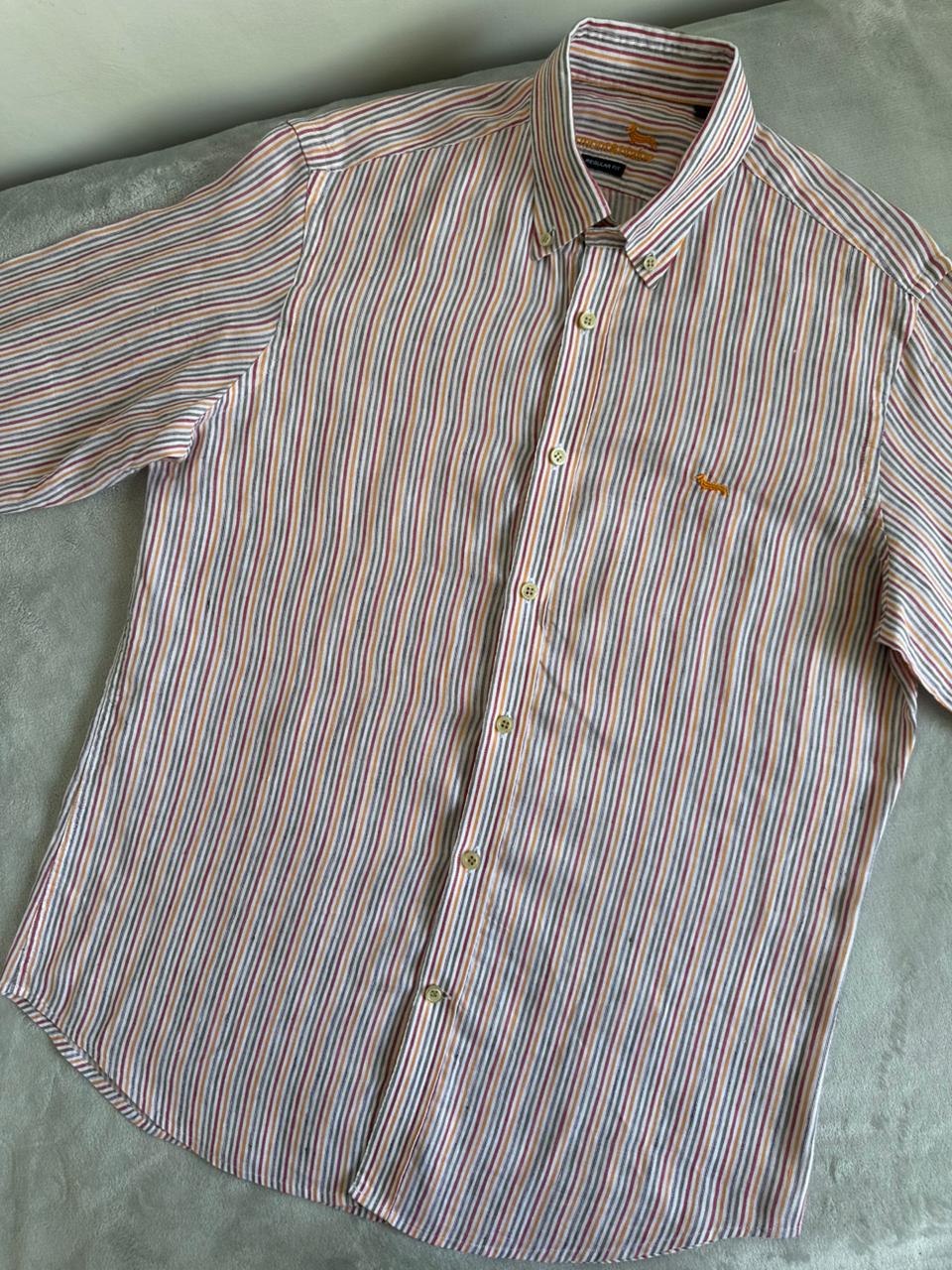 Chemise HARMONT & BLAINE Taille L en Lin Spot-Chic