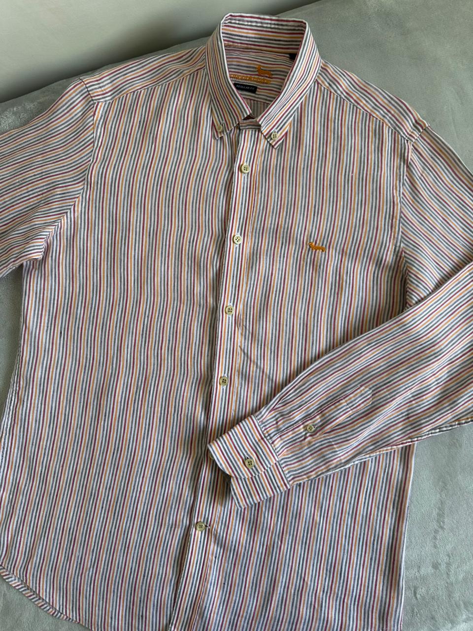 Chemise HARMONT & BLAINE Taille L en Lin Spot-Chic