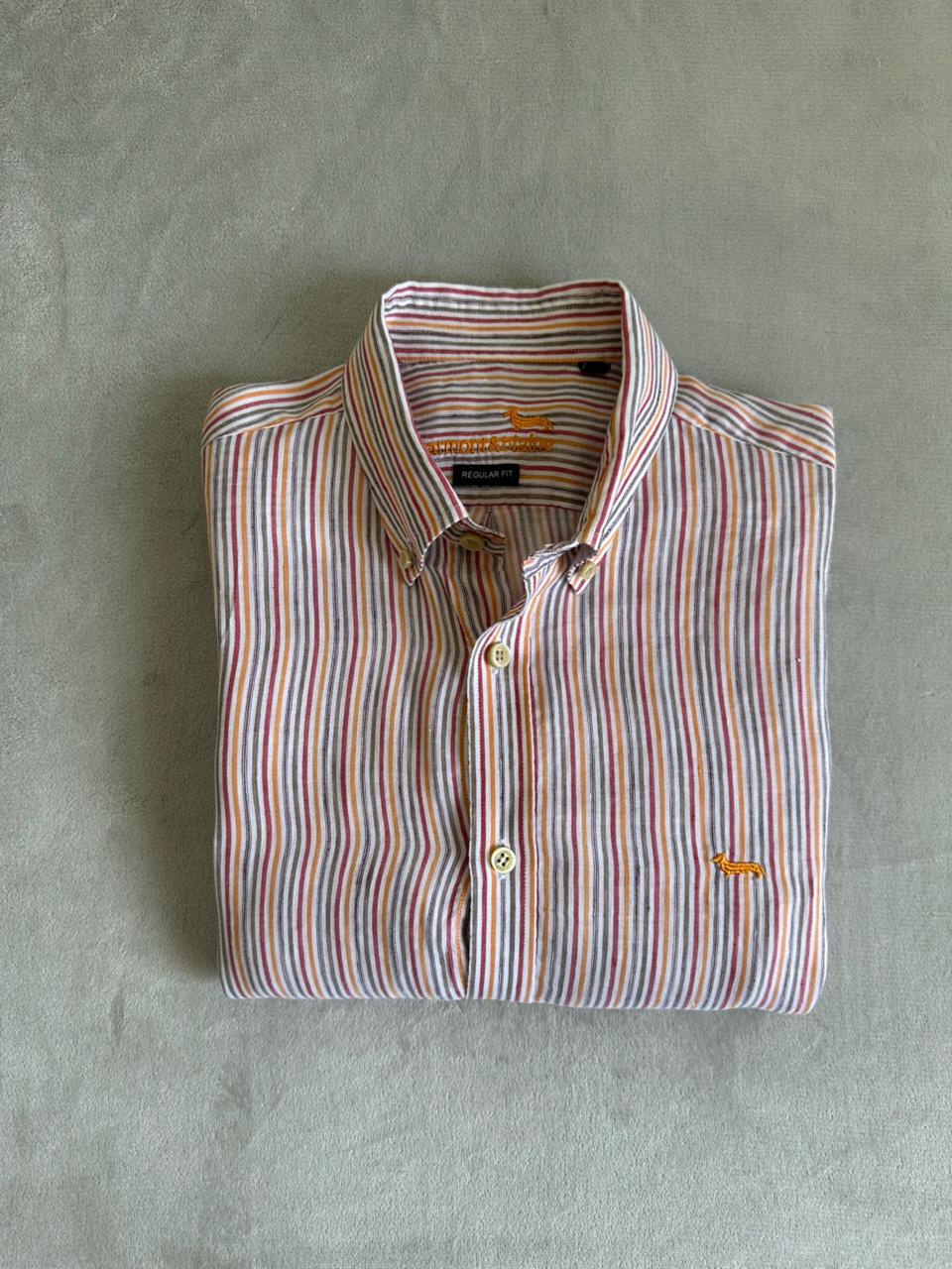 Chemise HARMONT & BLAINE Taille L en Lin Spot-Chic