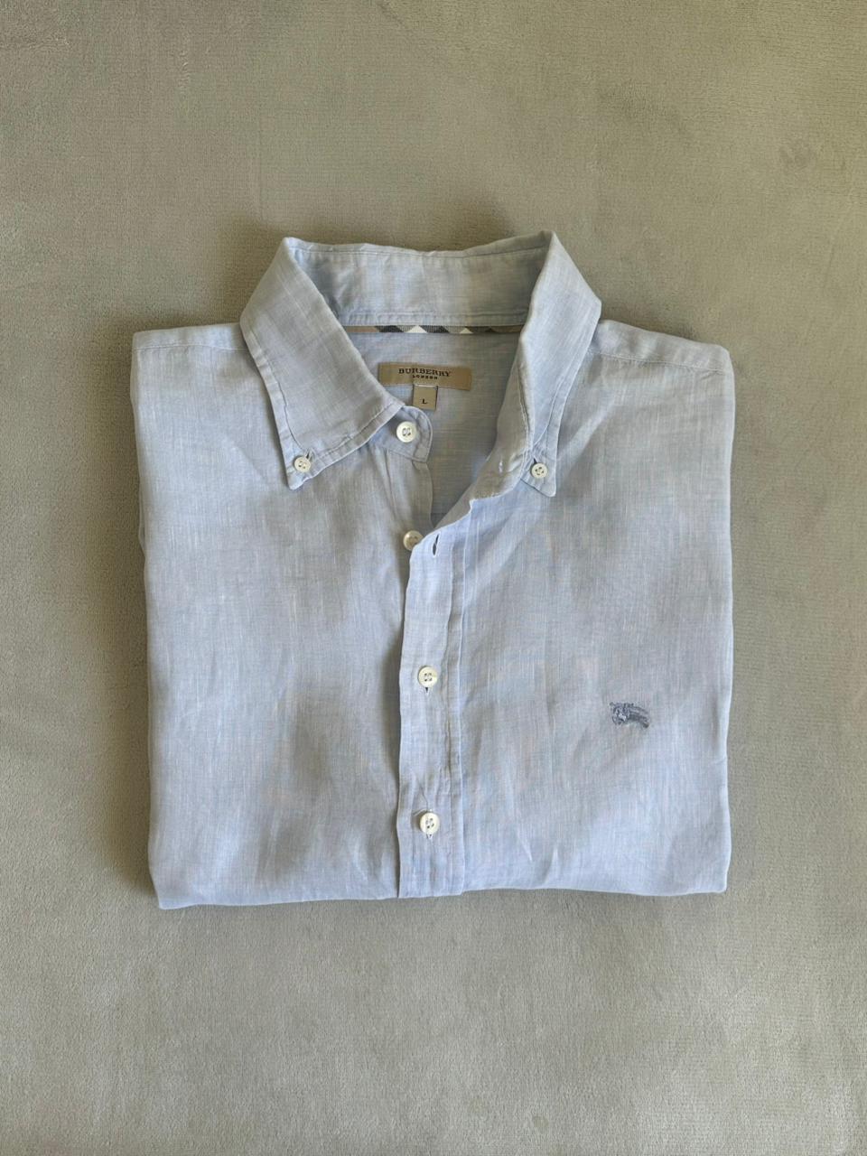 Chemise BURBERRY Taille L en Lin Spot-Chic