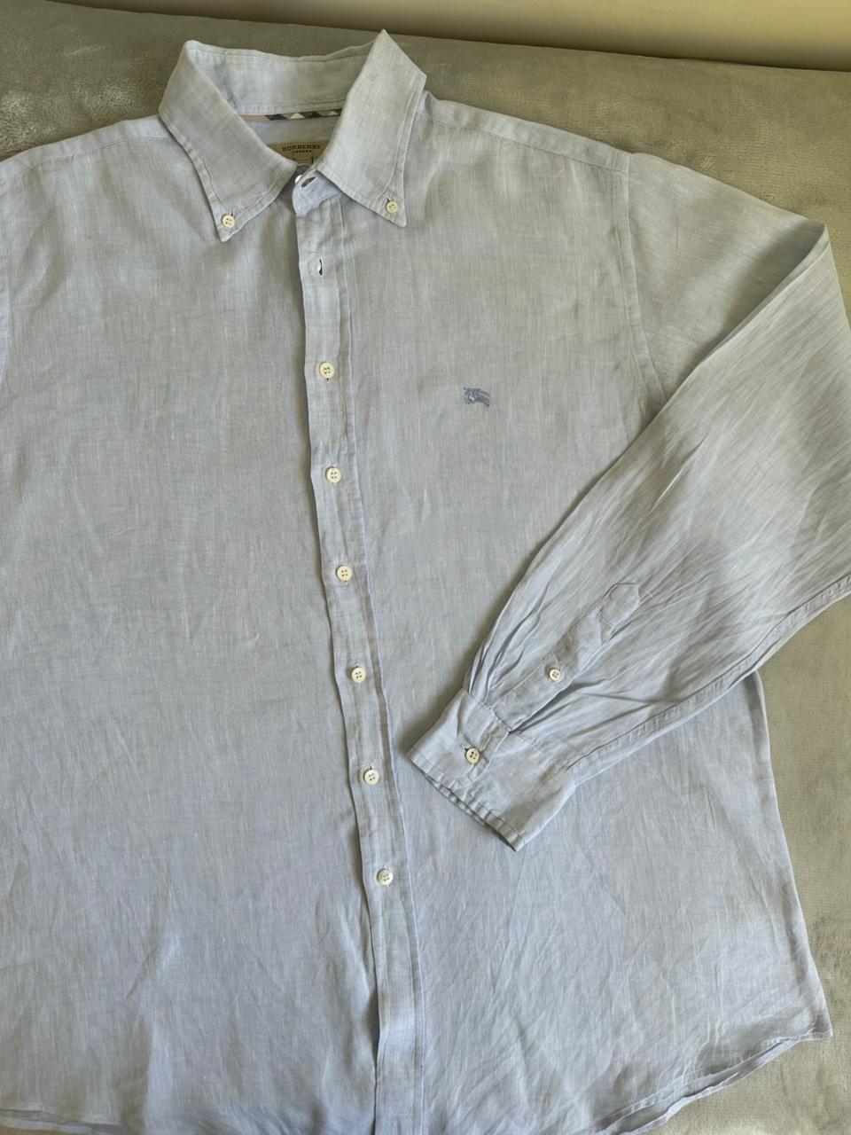 Chemise BURBERRY Taille L en Lin Spot-Chic