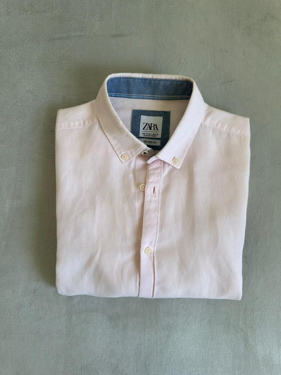 Chemise ZARA Taille S/M Lin Spot-Chic