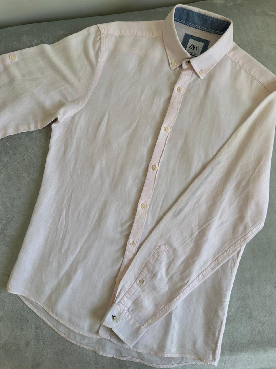 Chemise ZARA Taille S/M Lin Spot-Chic