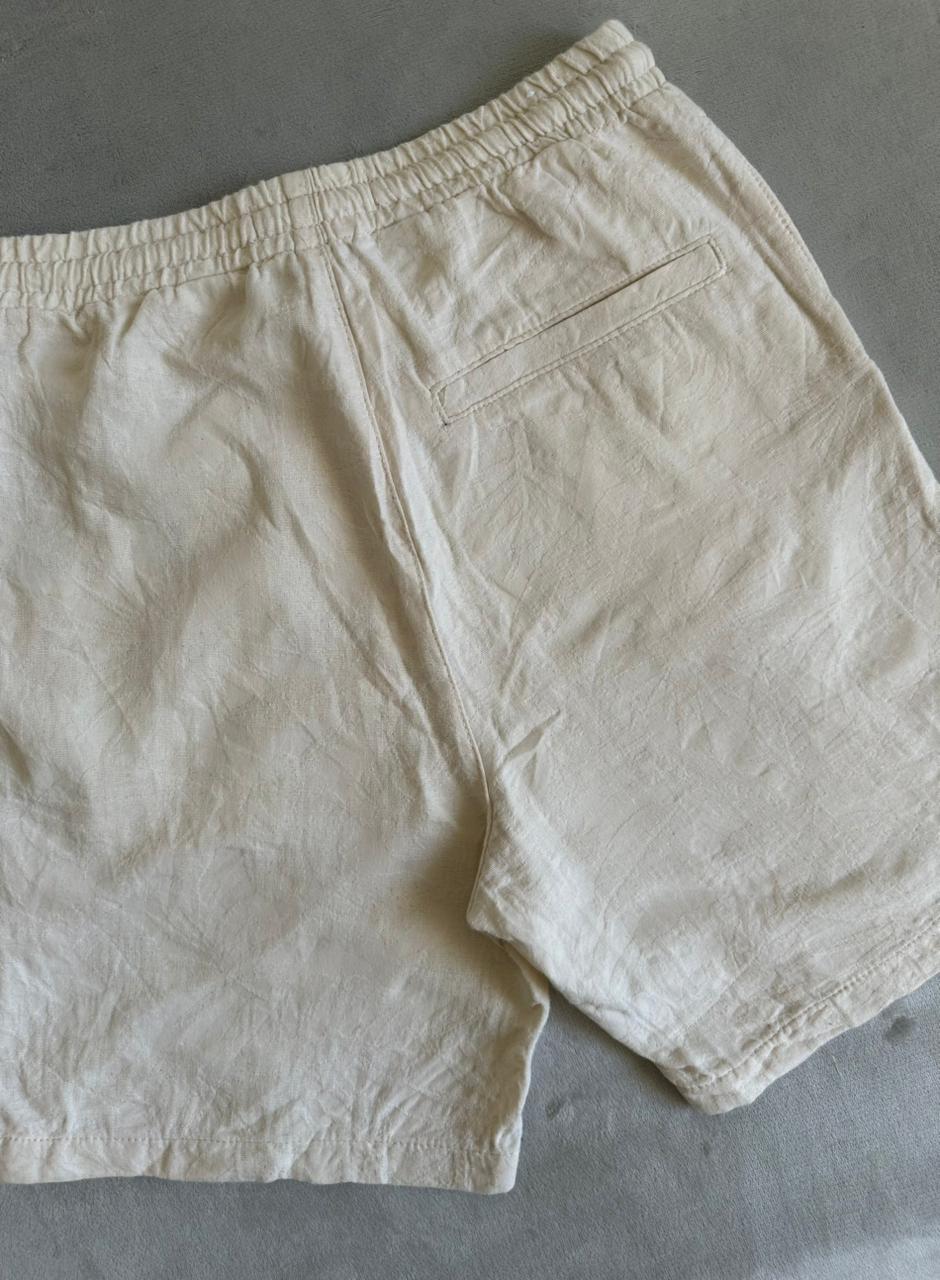 Short ZARA en Lin Taille M Spot-Chic