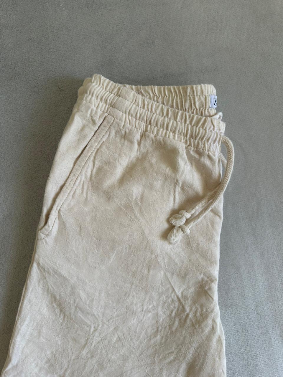 Short ZARA en Lin Taille M Spot-Chic