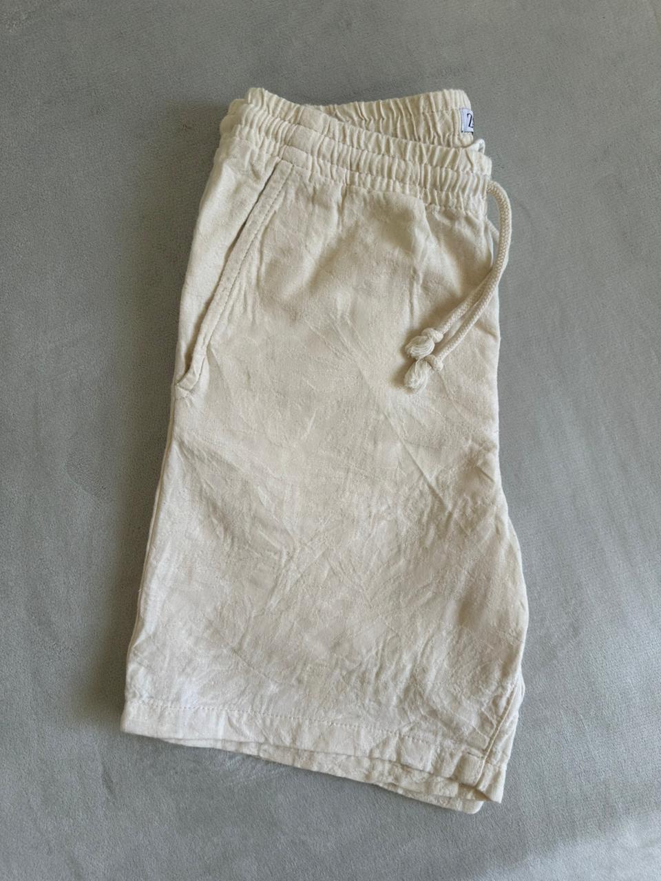 Short ZARA en Lin Taille M Spot-Chic