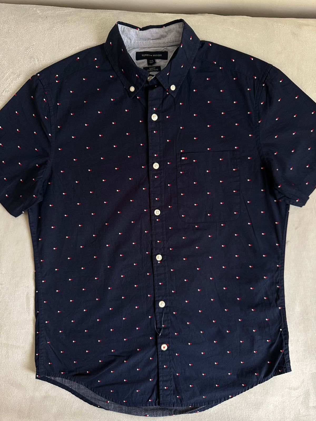 Chemise TOMMY HILFIGER demi manches Taille S Spot-Chic