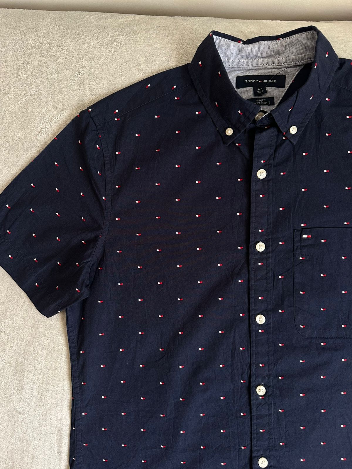 Chemise TOMMY HILFIGER demi manches Taille S Spot-Chic