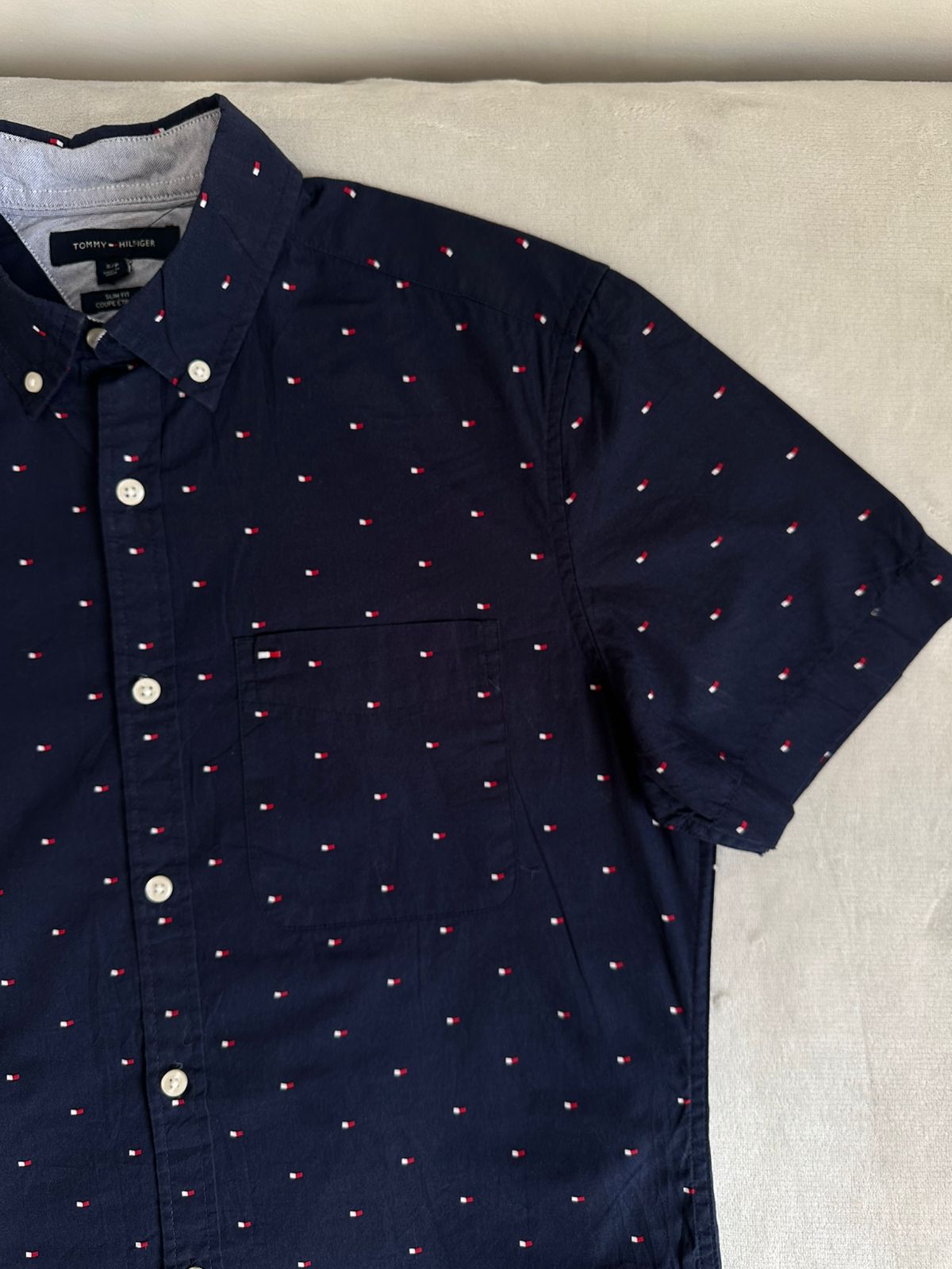 Chemise TOMMY HILFIGER demi manches Taille S Spot-Chic