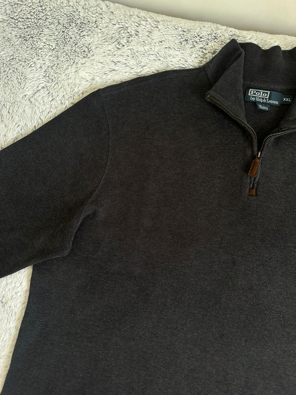 Pull demi zippé RALPH LAUREN Taille XXL Spot-Chic