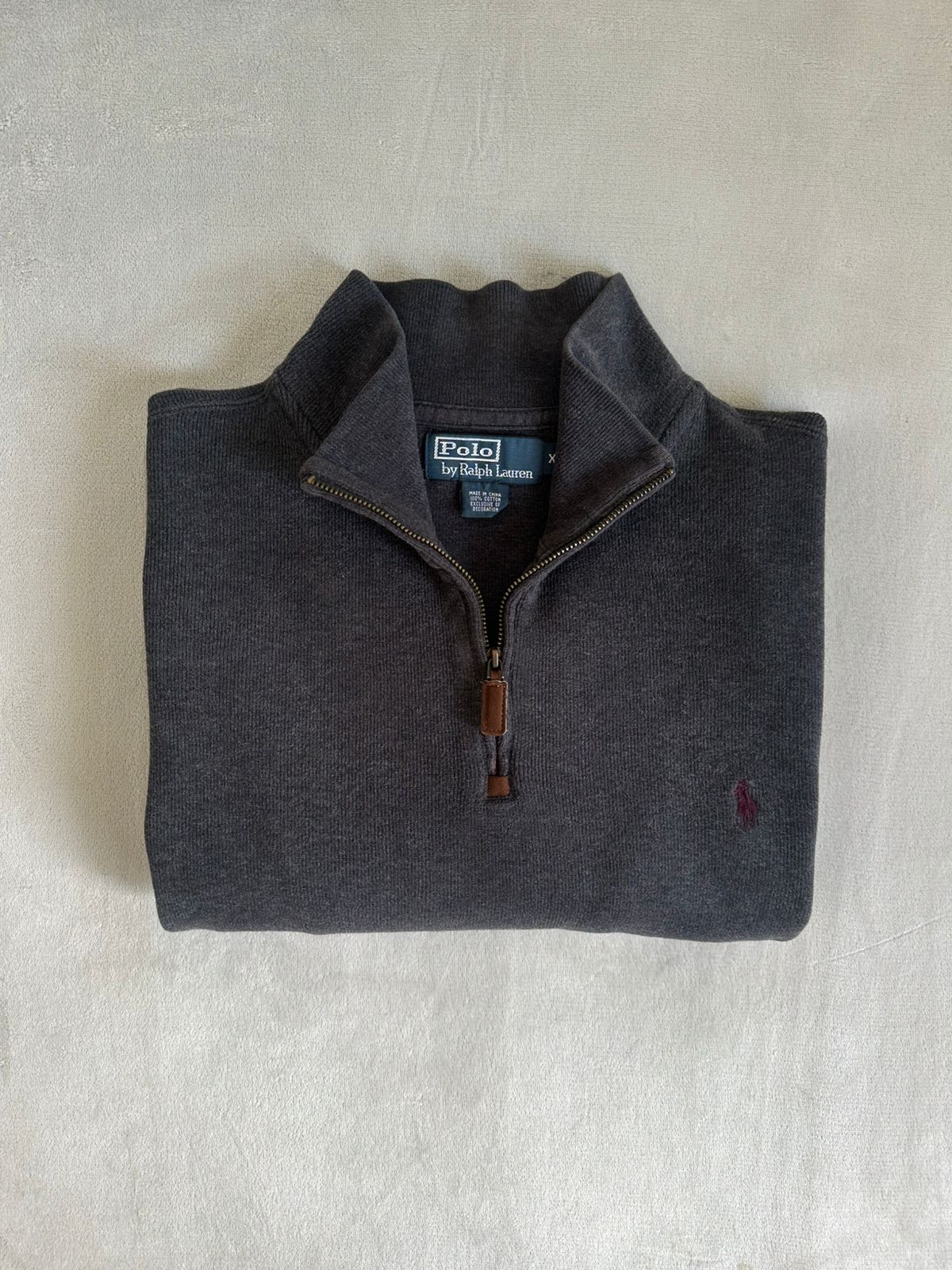 Pull demi zippé RALPH LAUREN Taille XXL Spot-Chic