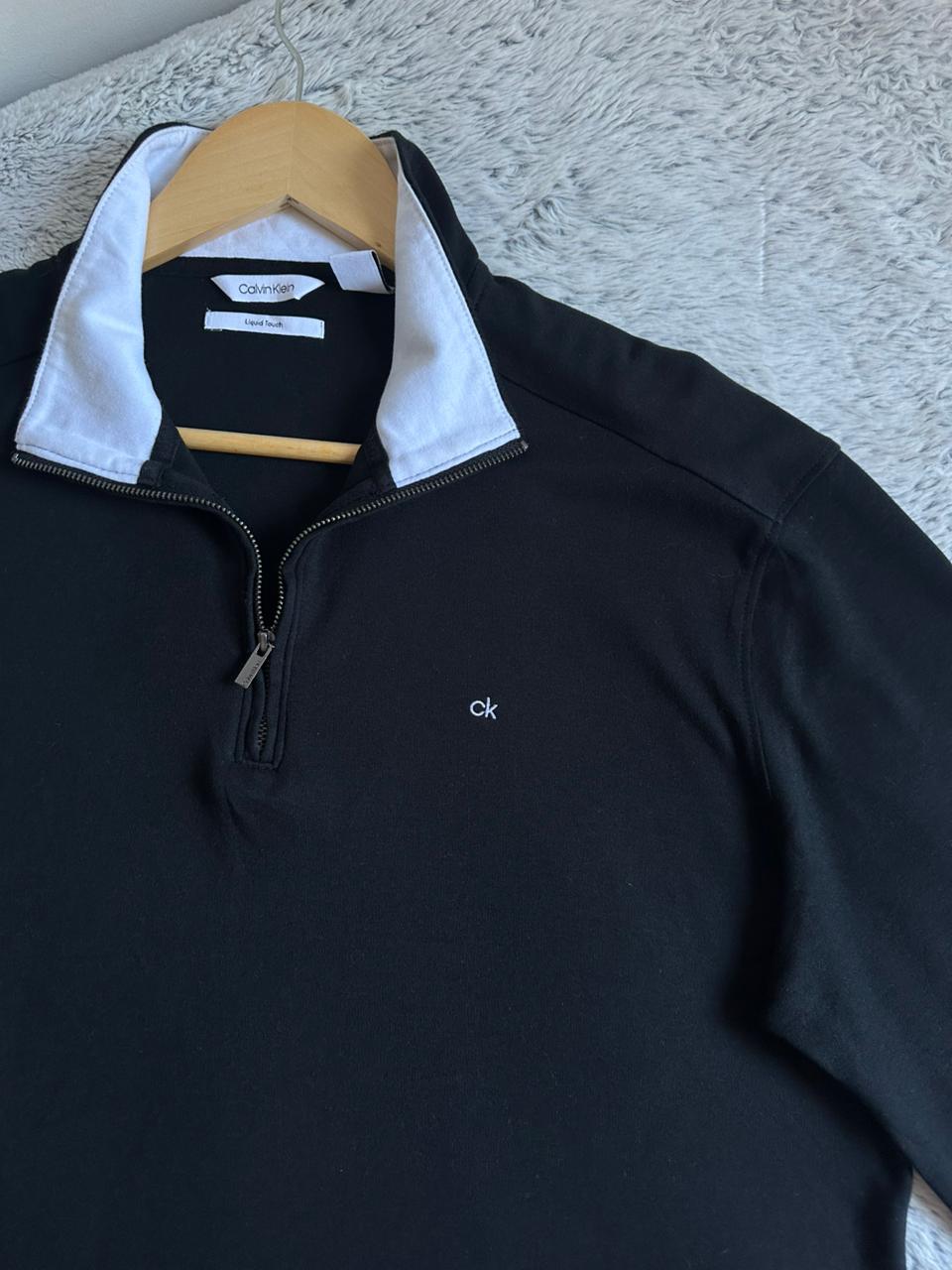Pull demi zippé CALVIN KLEIN Taille L/G Spot-Chic