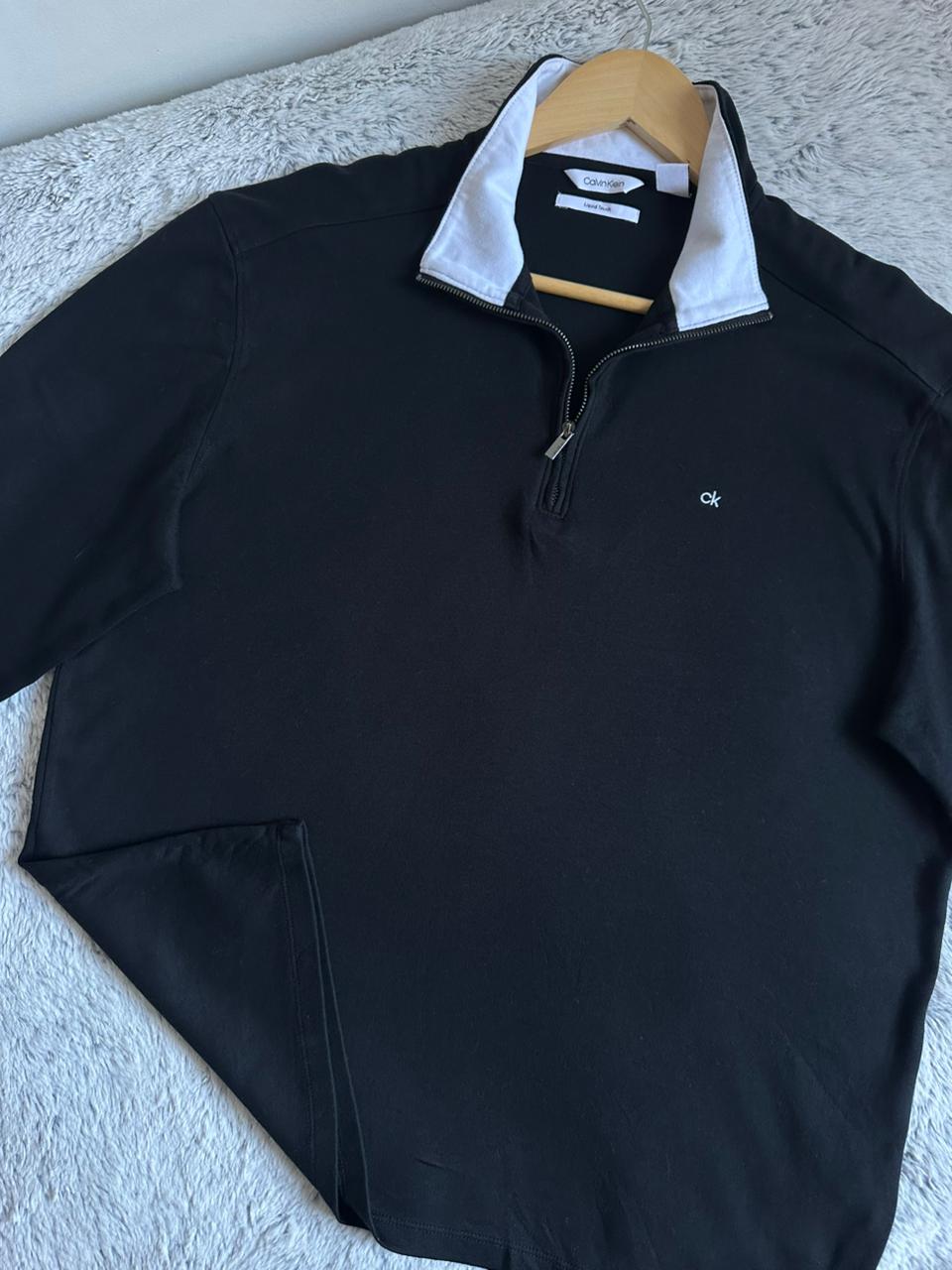 Pull demi zippé CALVIN KLEIN Taille L/G Spot-Chic