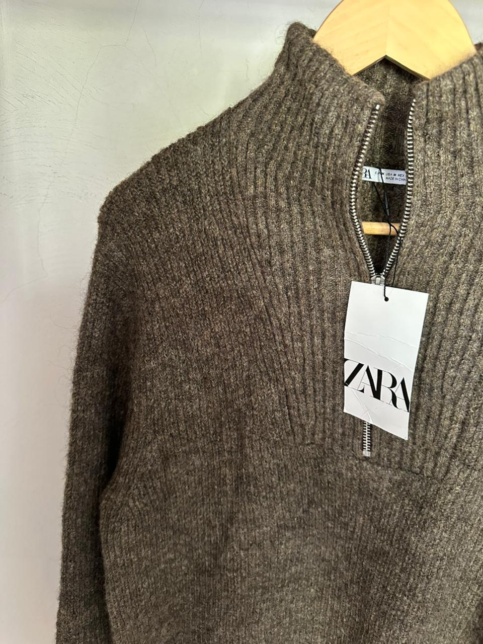 Pull demi zippé ZARA Taille M Spot-Chic