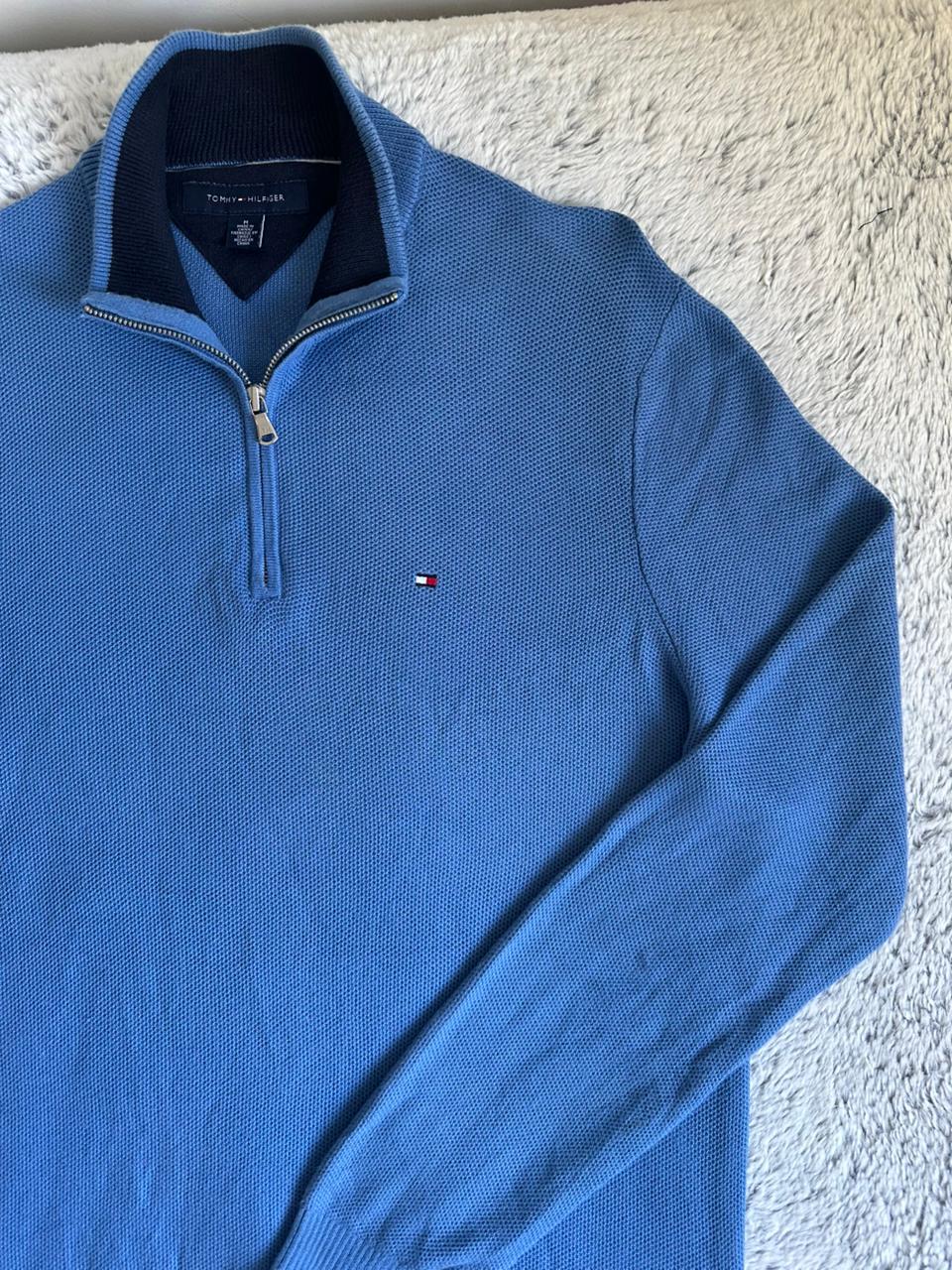 Pull demi zippé TOMMY HILFIGER Taille M Spot-Chic
