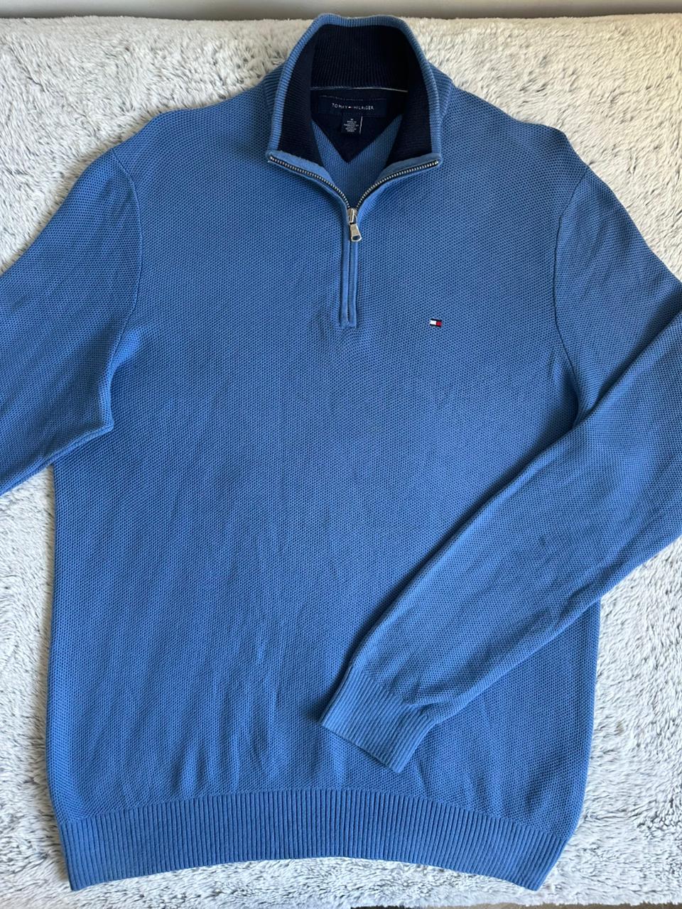 Pull demi zippé TOMMY HILFIGER Taille M Spot-Chic