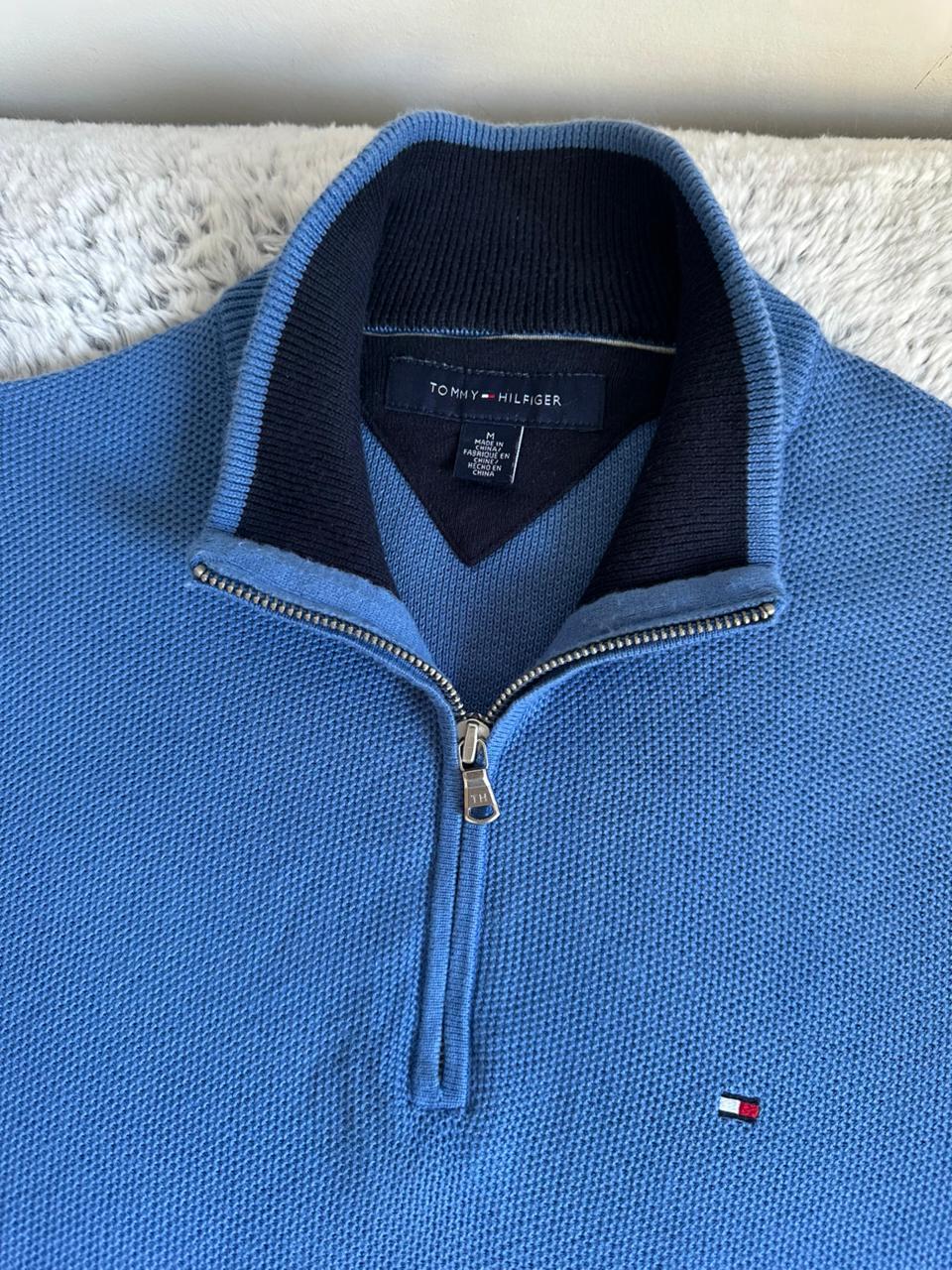 Pull demi zippé TOMMY HILFIGER Taille M Spot-Chic
