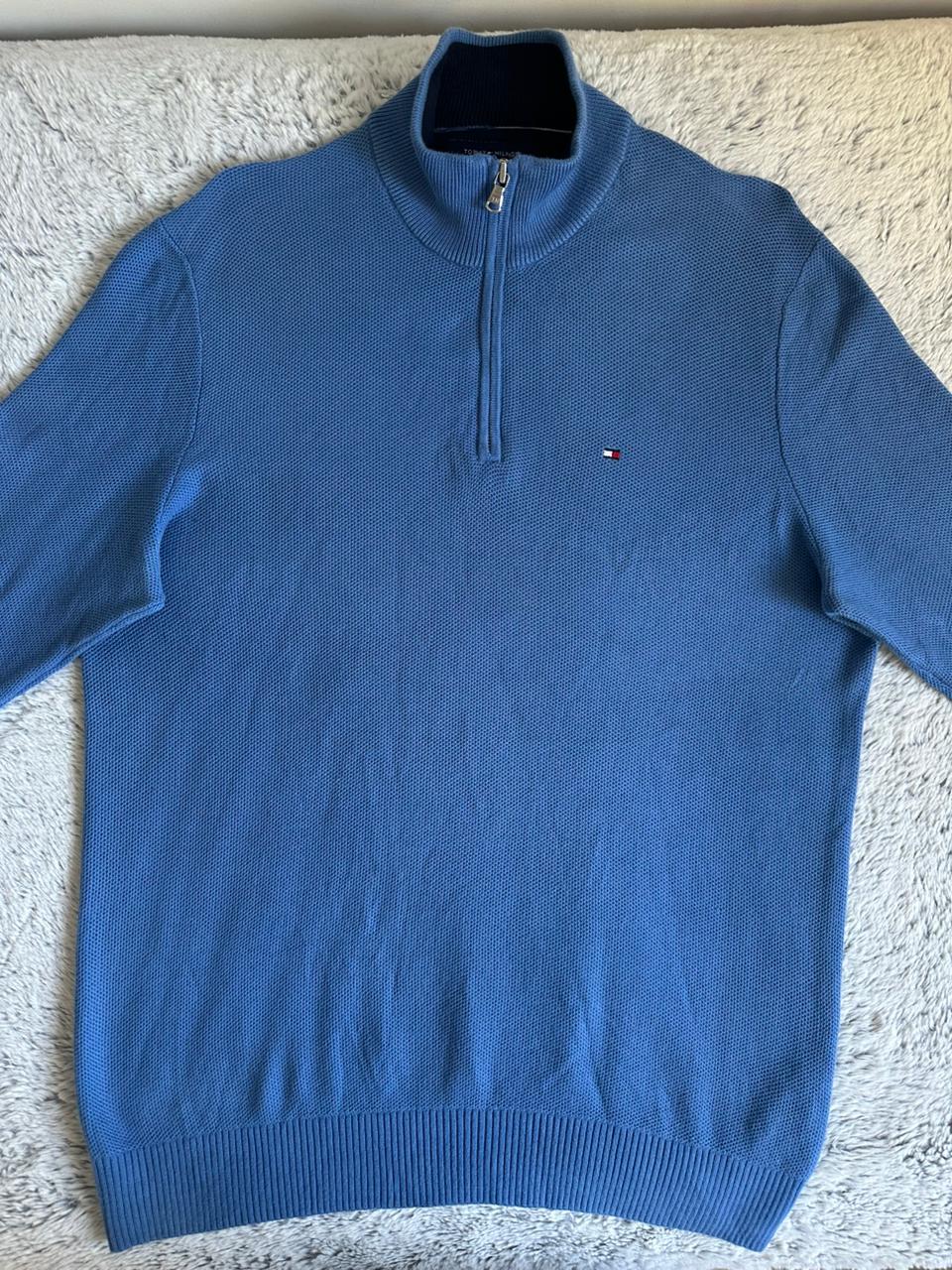 Pull demi zippé TOMMY HILFIGER Taille M Spot-Chic